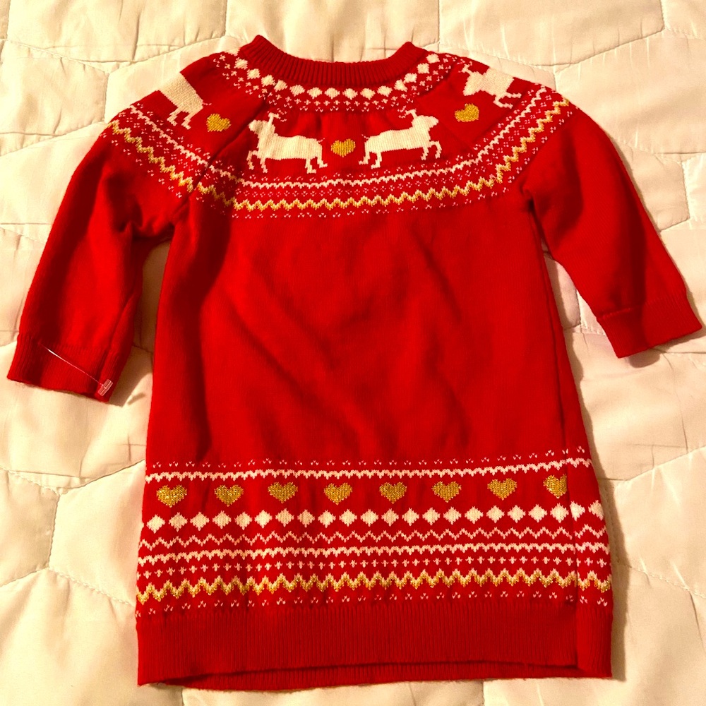 Tiny Threads Baby Holiday Sweater Dress